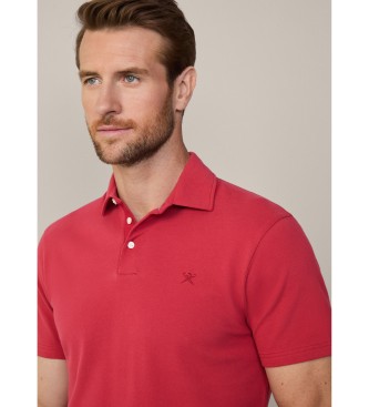 Hackett London Selvedge red polo shirt