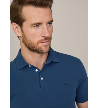 Hackett London Polo bleu selvedge