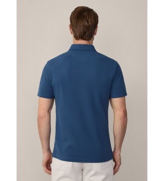 Hackett London Modra polo majica Selvedge