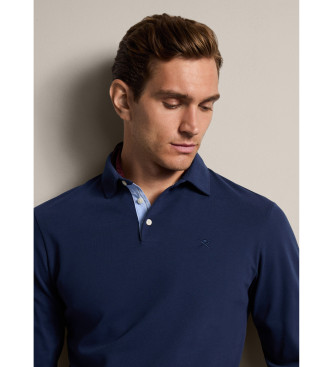 Hackett London Selvedge Fit Slim navy polo