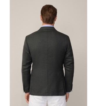 Hackett London Jacket Semi Plain Texture green