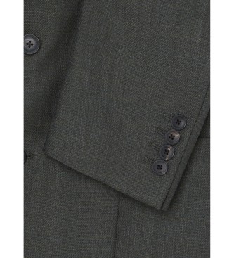 Hackett London Jacket Semi Plain Texture green