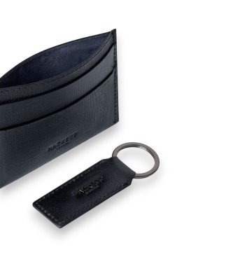 Hackett London Sæt med lædergaver med sort metallisk h-logo