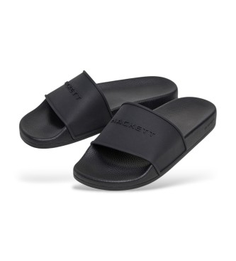 Hackett London Chanclas Slider Pier negro