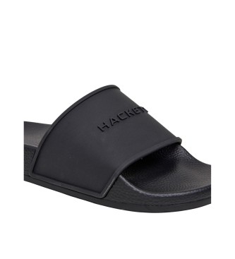 Hackett London Chanclas Slider Pier negro