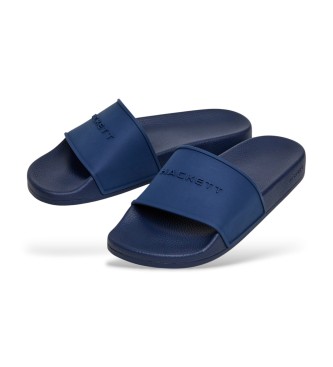Hackett London Slider flip flops Pier blue