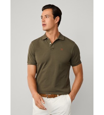 Hackett London Polo Logo Slim Fit groen