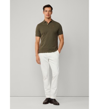 Hackett London Polo Logo Slim Fit groen