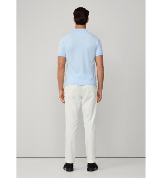 Hackett London Polo Logo Slim Fit niebieskie