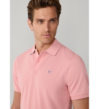 Hackett London Polo piqu� fit slim rosa