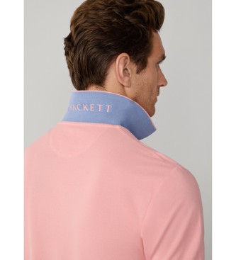 Hackett London Polo piqu� fit slim rosa