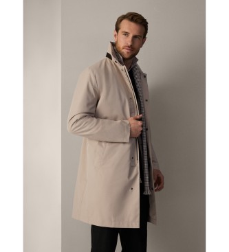 Hackett London Sloane Mac beige jas