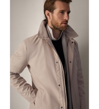 Hackett London Sloane Mac beige jas