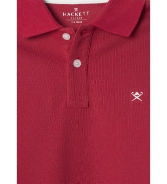 Hackett London Polo Klein Logo rot