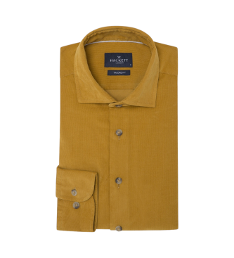 Hackett London Chemise Smart Babycord Mustard