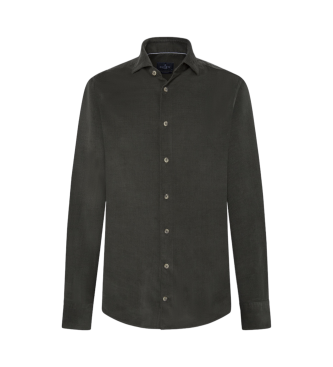 Hackett London Camisa Smart Babycord verde