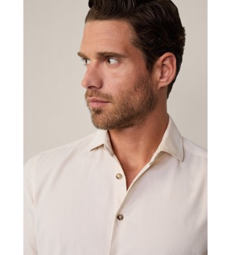 Hackett London Smart Babycord shirt off-white ecru