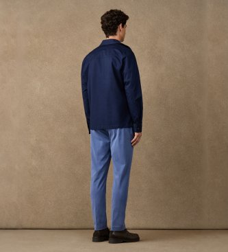 Hackett London Marineblå skjortejakke Overshirt