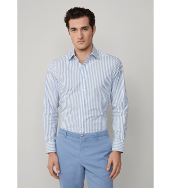 Hackett London Bld bengalsk stribet skjorte stlbl