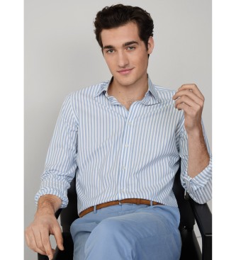 Hackett London Bld bengalsk stribet skjorte stlbl