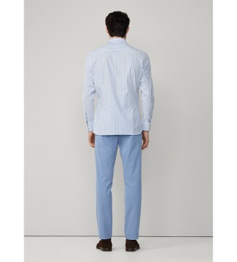 Hackett London Bld bengalsk stribet skjorte stlbl