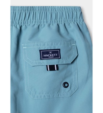 Hackett London Solid blue swimming costume