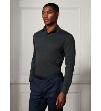 Hackett London Polo in seta verde
