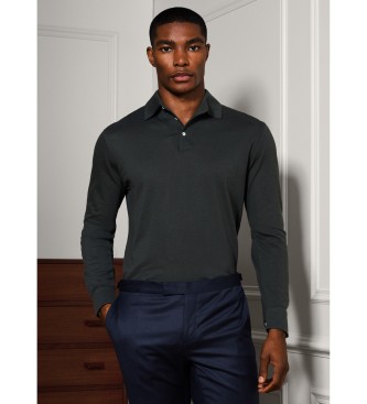 Hackett London Polo in seta verde