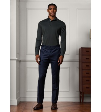 Hackett London Polo in seta verde