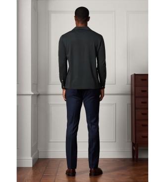 Hackett London Polo in seta verde