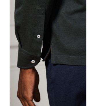 Hackett London Polo in seta verde