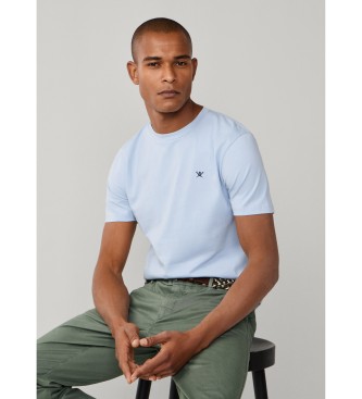 Hackett London T-shirt with classic fit logo light blue