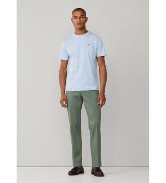 Hackett London T-shirt with classic fit logo light blue