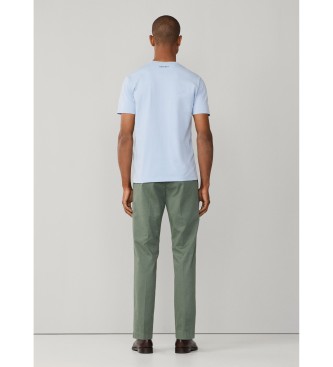 Hackett London T-shirt with classic fit logo light blue