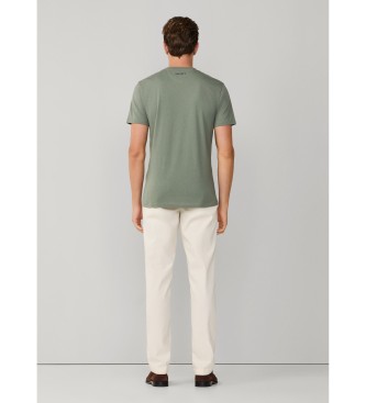 Hackett London T-shirt with logo fit classic green