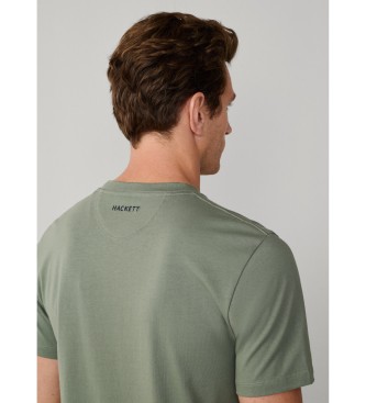 Hackett London T-shirt with logo fit classic green