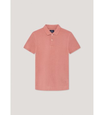 Hackett London Polo Stop Start pomarańczowy