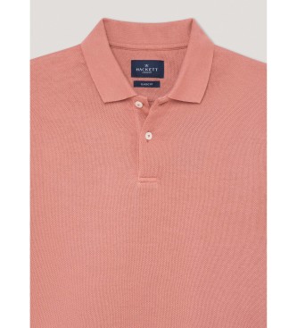 Hackett London Polo Stop Start pomarańczowy