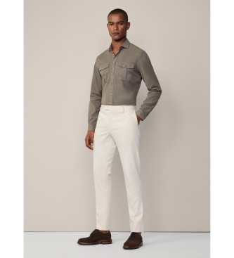 Hackett London Pantaloni elasticizzati bianchi