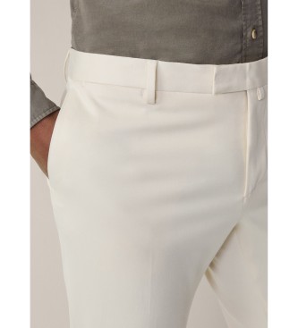 Hackett London Pantaloni elasticizzati bianchi