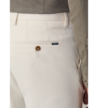 Hackett London Pantaloni elasticizzati bianchi