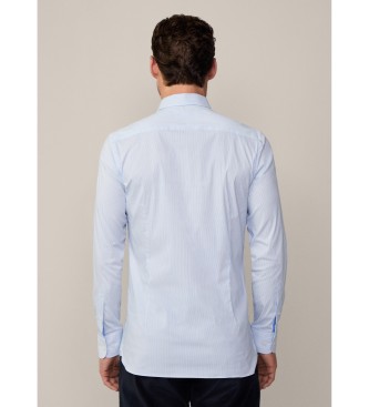 Hackett London Multi Stripe Stretch Shirt white