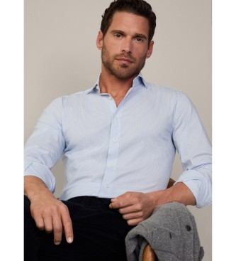 Hackett London Multi Stripe Stretch Shirt wit