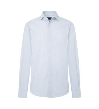 Hackett London Multi Stripe Stretch Shirt wit