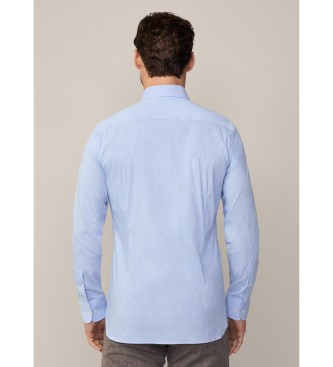 Hackett London Camicia a righe elasticizzate blu