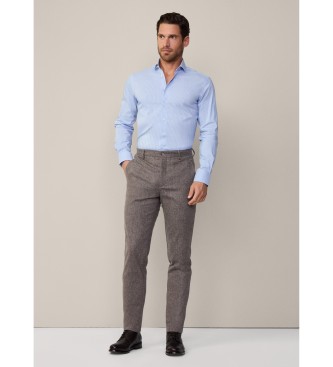 Hackett London Camicia a righe elasticizzate blu