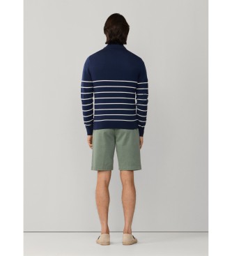 Hackett London Maglia a righe blu navy