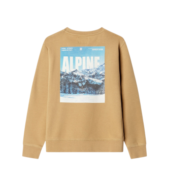 Hackett London Alpine Print beige sweatshirt