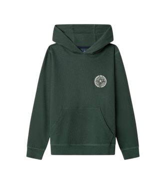Hackett London Green Rib hoodie