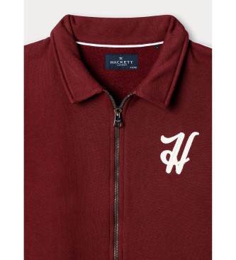 Hackett London Burgundy H Logo Sweatshirt